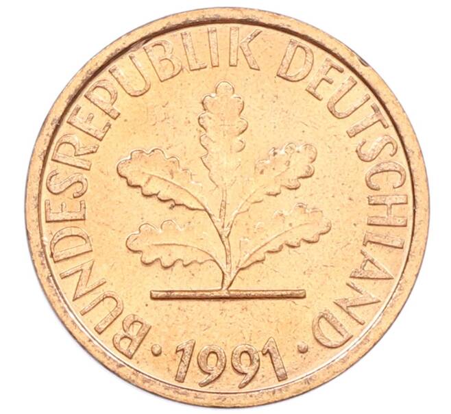 Монета 1 пфенниг 1991 года A Германия (Артикул: K12-52975) — Фото №1