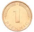 Монета 1 пфенниг 1991 года A Германия (Артикул: K12-52975) — Фото №2