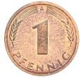 Монета 1 пфенниг 1992 года A Германия (Артикул: K12-52981) — Фото №2