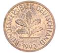 Монета 1 пфенниг 1992 года D Германия (Артикул: K12-52982) — Фото №1