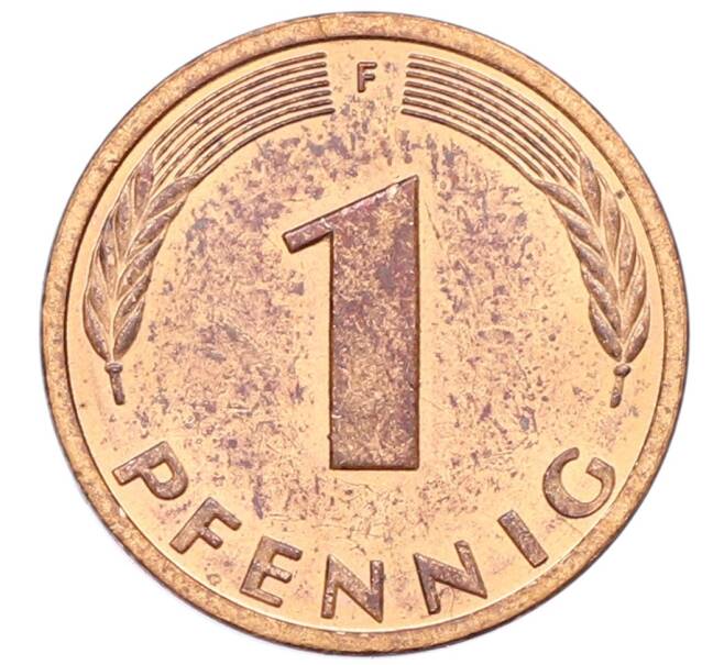 Монета 1 пфенниг 1993 года F Германия (Артикул: K12-52989) — Фото №2