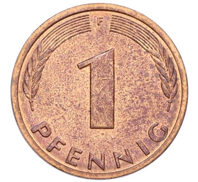 Монета 1 пфенниг 1993 года F Германия (Артикул: K12-52990) — Фото №2