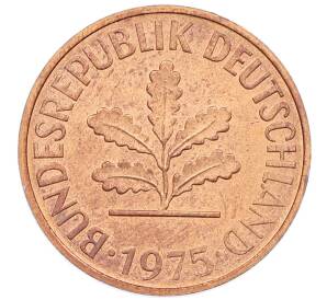 2 пфеннига 1975 года G Западная Германия (ФРГ) — Фото №1