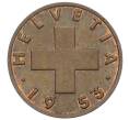 Монета 1 раппен 1953 года Швейцария (Артикул: K12-53019) — Фото №1