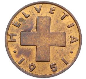 2 раппена 1951 года Швейцария — Фото №1