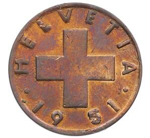 2 раппена 1951 года Швейцария — Фото №1