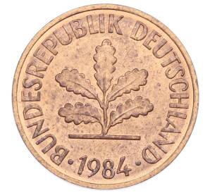 2 пфеннига 1984 года G Западная Германия (ФРГ) — Фото №1