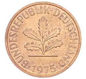 2 пфеннига 1975 года D Западная Германия (ФРГ) — Фото №1