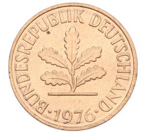 2 пфеннига 1976 года G Западная Германия (ФРГ) — Фото №1