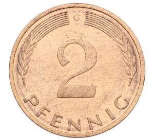 2 пфеннига 1976 года G Западная Германия (ФРГ) — Фото №2