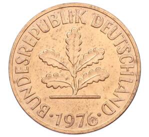 2 пфеннига 1976 года D Западная Германия (ФРГ) — Фото №1