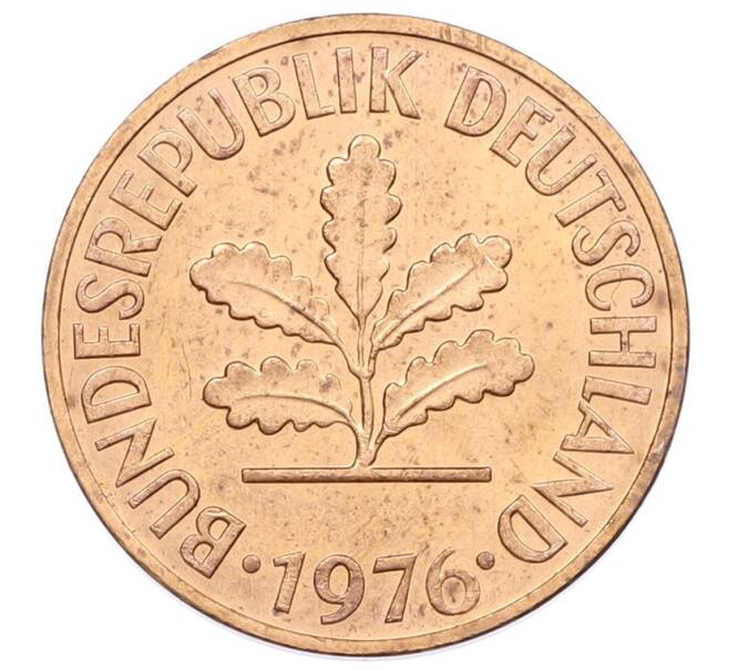 Монета 2 пфеннига 1976 года D Западная Германия (ФРГ) (Артикул: K12-53139) — Фото №1