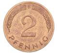 Монета 2 пфеннига 1976 года D Западная Германия (ФРГ) (Артикул: K12-53139) — Фото №2