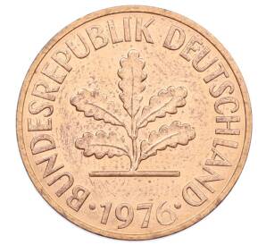 2 пфеннига 1976 года D Западная Германия (ФРГ) — Фото №1