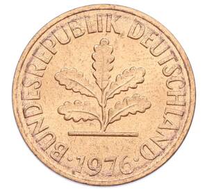 2 пфеннига 1976 года F Западная Германия (ФРГ) — Фото №1