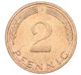 Монета 2 пфеннига 1976 года F Западная Германия (ФРГ) (Артикул: K12-53141) — Фото №2
