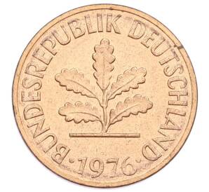 2 пфеннига 1976 года F Западная Германия (ФРГ) — Фото №1