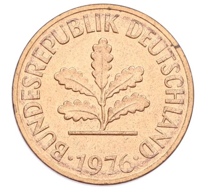 Монета 2 пфеннига 1976 года F Западная Германия (ФРГ) (Артикул: K12-53142) — Фото №1