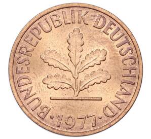 2 пфеннига 1977 года F Западная Германия (ФРГ) — Фото №1