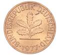 Монета 2 пфеннига 1977 года F Западная Германия (ФРГ) (Артикул: K12-53145) — Фото №1
