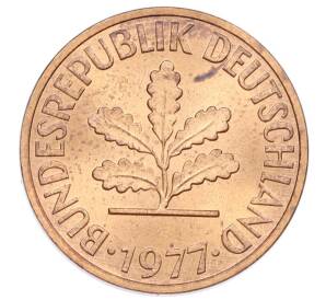 2 пфеннига 1977 года F Западная Германия (ФРГ) — Фото №1