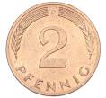 Монета 2 пфеннига 1977 года D Западная Германия (ФРГ) (Артикул: K12-53149) — Фото №2