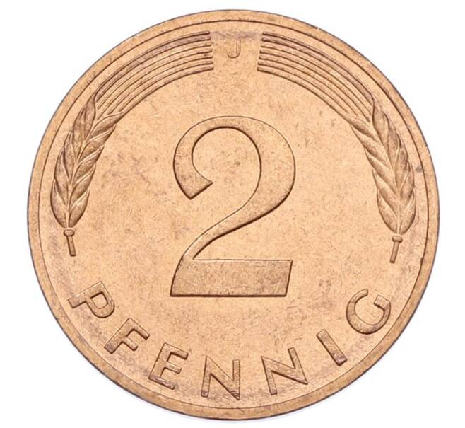 Монета 2 пфеннига 1978 года J Западная Германия (ФРГ) (Артикул: K12-53151) — Фото №2