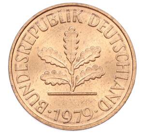2 пфеннига 1979 года F Западная Германия (ФРГ) — Фото №1