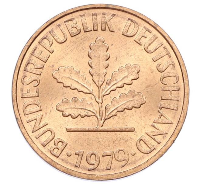 Монета 2 пфеннига 1979 года F Западная Германия (ФРГ) (Артикул: K12-53157) — Фото №1