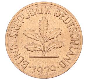 2 пфеннига 1979 года G Западная Германия (ФРГ) — Фото №1