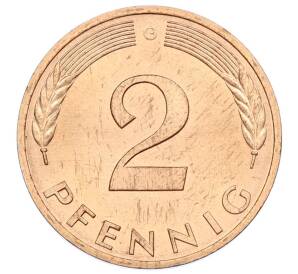 2 пфеннига 1979 года G Западная Германия (ФРГ) — Фото №2