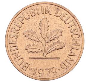 2 пфеннига 1979 года D Западная Германия (ФРГ) — Фото №1
