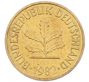 5 пфеннигов 1982 года F Западная Германия (ФРГ) — Фото №1