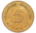 Монета 5 пфеннигов 1982 года F Западная Германия (ФРГ) (Артикул: K12-53193) — Фото №2