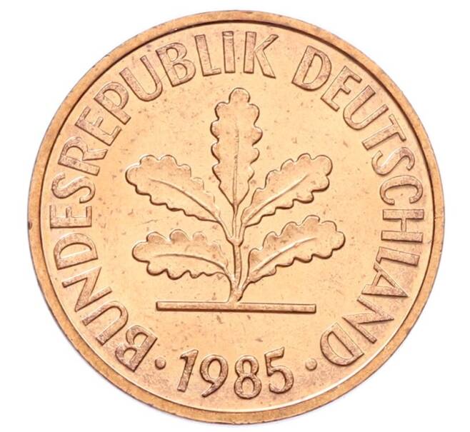 Монета 2 пфеннига 1985 года D Западная Германия (ФРГ) (Артикул: K12-53200) — Фото №1