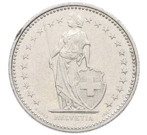 1/2 франка 1990 года Швейцария — Фото №2