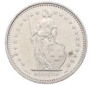 1/2 франка 1990 года Швейцария — Фото №2