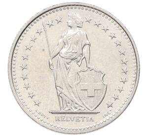 1/2 франка 1992 года Швейцария — Фото №2