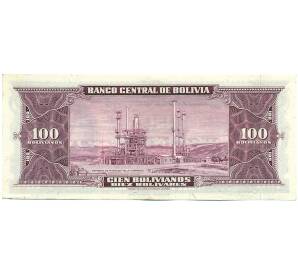 100 боливиано 1945 года Боливия — Фото №2