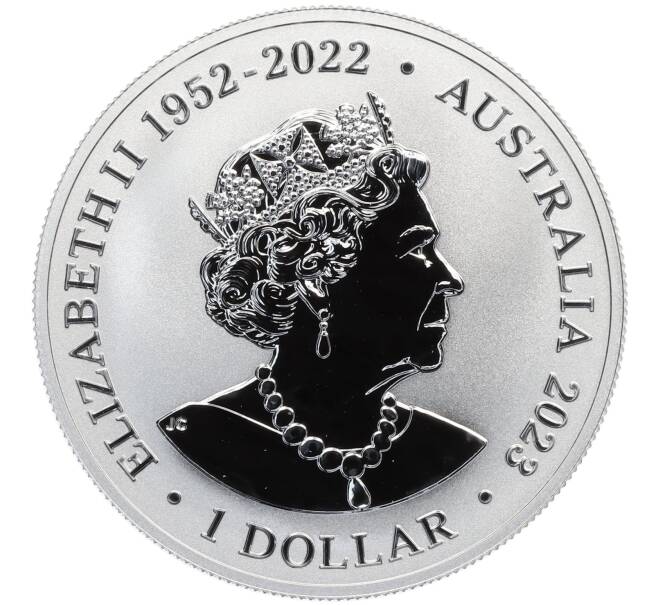Монета 1 доллар 2023 года Австралия «Австралийские Антарктические территории — Горбатый кит» (Артикул: K27-86697) — Фото №2