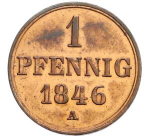1 пфенниг 1846 года А Ганновер — Фото №1