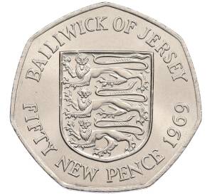 50 новых пенсов 1969 года Джерси — Фото №1
