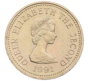 1 фунт 1991 года Джерси «Корабли — Шхуна Tickler» — Фото №2