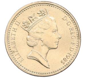 1 фунт 1985 года Великобритания — Фото №2