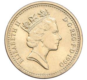 1 фунт 1990 года Великобритания — Фото №2