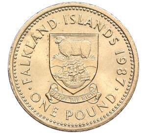 1 фунт 1987 года Фолклендские острова — Фото №1