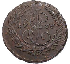 2 копейки 1766 года ММ — Фото №1