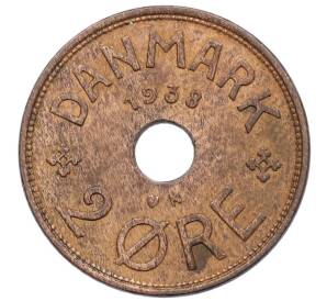 2 эре 1938 года Дания — Фото №1