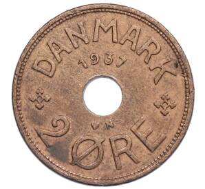 2 эре 1937 года Дания — Фото №1