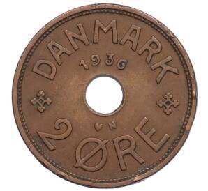 2 эре 1936 года Дания — Фото №1